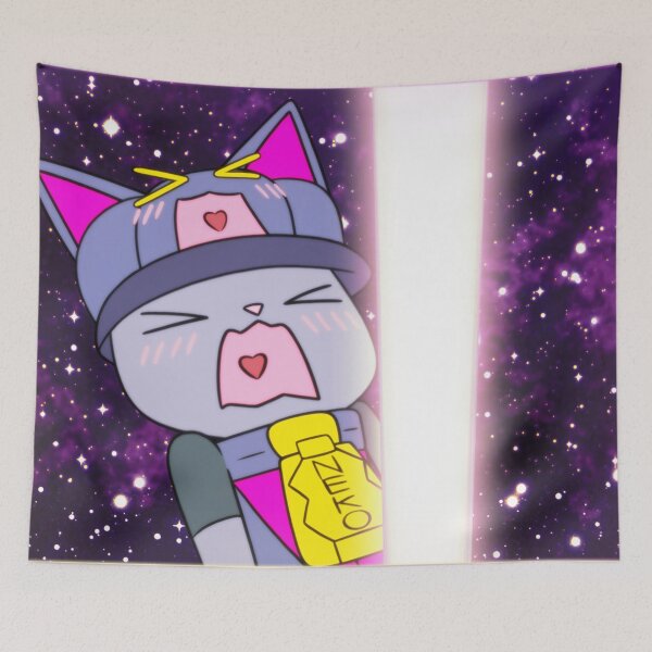 Item preview, HAPPINESS OVERLOAD - purple cartoon character designed and sold by 4ThingTon.