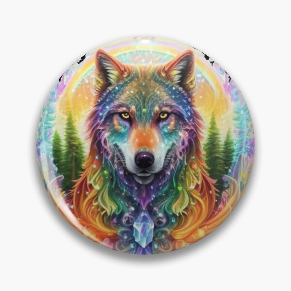 Item preview, Rainbow Crystal Wolf designed and sold by PixelRealm.