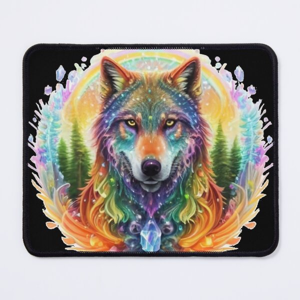 Item preview, Rainbow Crystal Wolf designed and sold by PixelRealm.