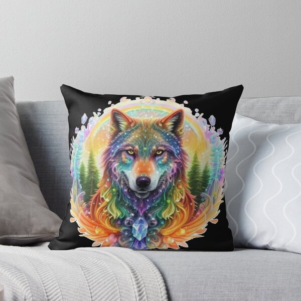 Item preview, Rainbow Crystal Wolf designed and sold by PixelRealm.