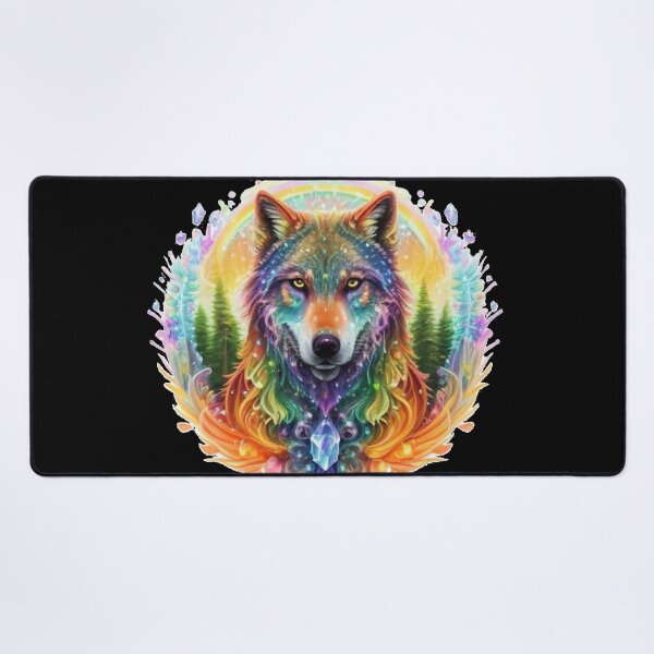 Item preview, Rainbow Crystal Wolf designed and sold by PixelRealm.