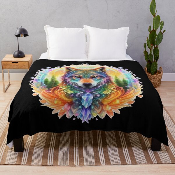 Item preview, Rainbow Crystal Wolf designed and sold by PixelRealm.