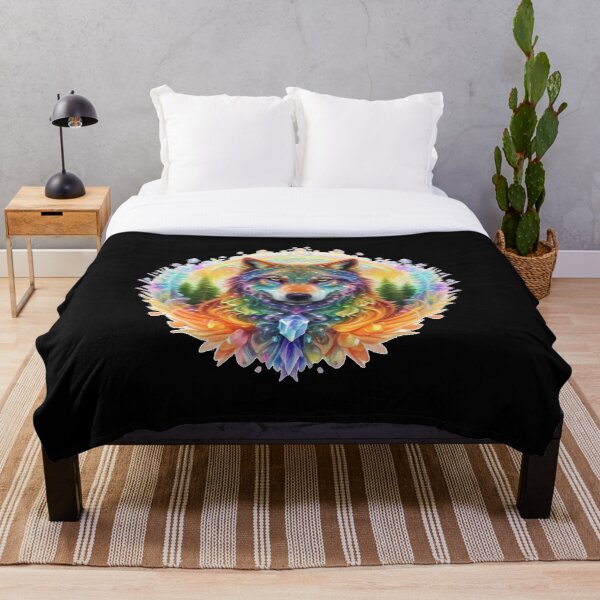 Item preview, Rainbow Crystal Wolf designed and sold by PixelRealm.