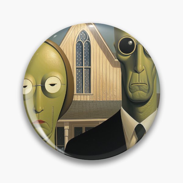 Item preview, American gothic Aliens designed and sold by obstinator.