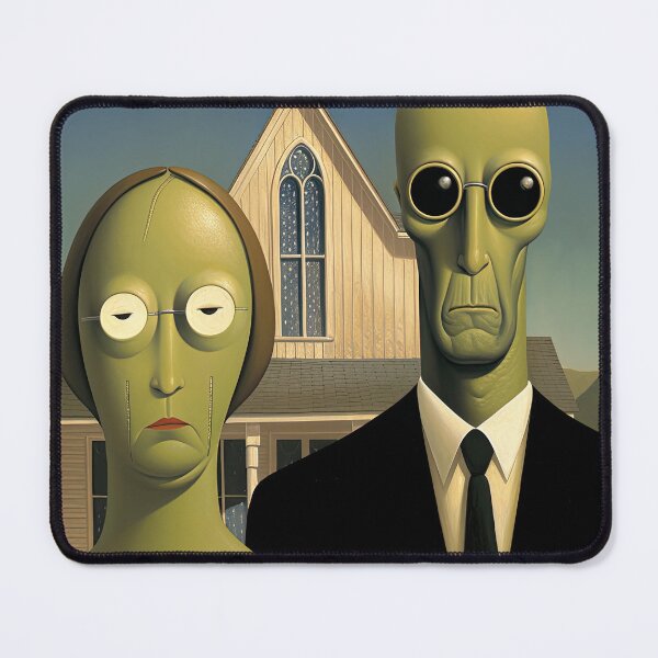 Item preview, American gothic Aliens designed and sold by obstinator.