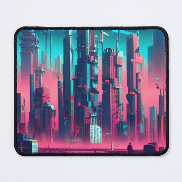 Item preview, Neon Nights Explore Dystopian Cityscape designed and sold by Tamas Das.