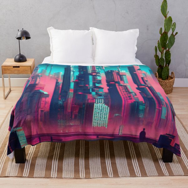 Item preview, Neon Nights Explore Dystopian Cityscape designed and sold by Tamas Das.