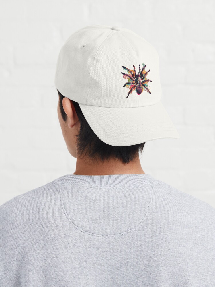 Thumbnail 4 of 7, Cap, Watercolor Spider designed and sold by MiroArtAbstra.