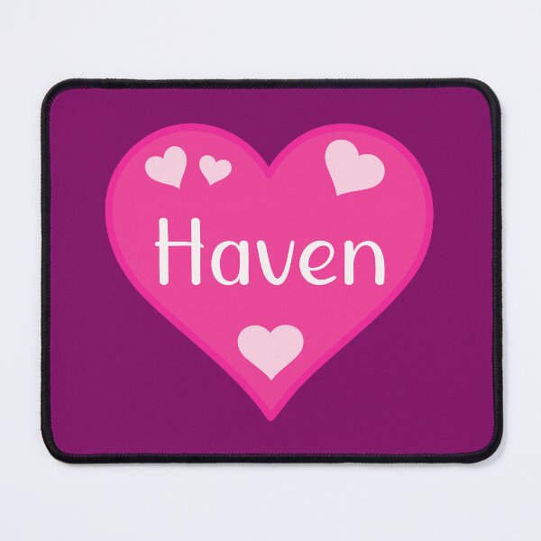 Item preview, Haven Name Pink Heart  designed and sold by Jeallan Designs.
