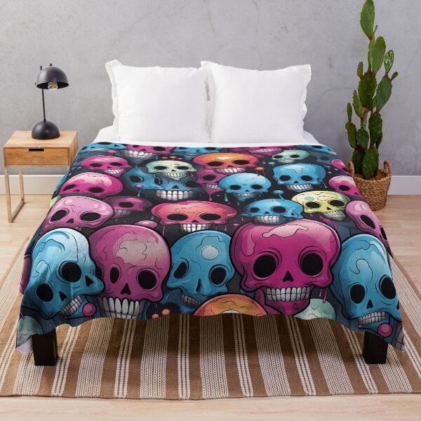 Item preview, Colorful Skull Pattern designed and sold by spookycutepeeps.