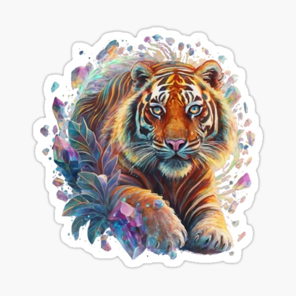 Item preview, Rainbow Crystal Tiger designed and sold by PixelRealm.