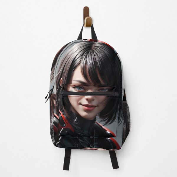 Item preview, Cyber Chic: Short-Hair Cyberpunk Girl designed and sold by creative-cub.