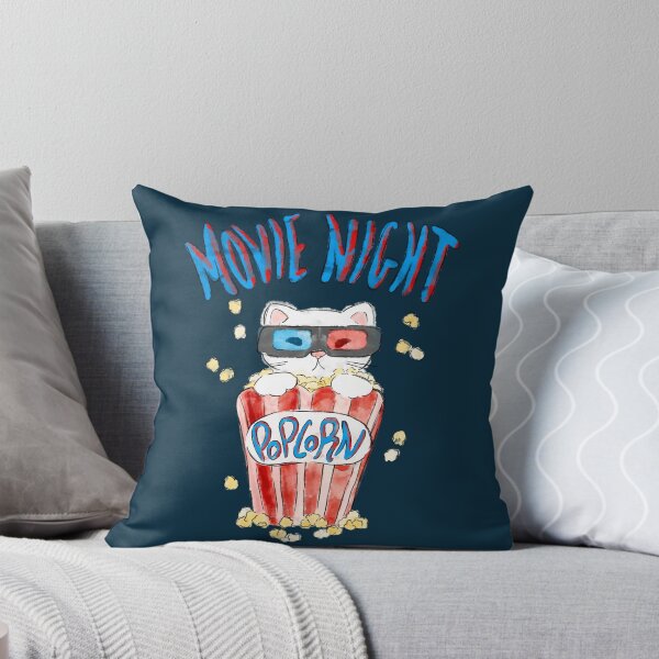 Item preview, Movie Night Cat designed and sold by MilaMooDesigns.