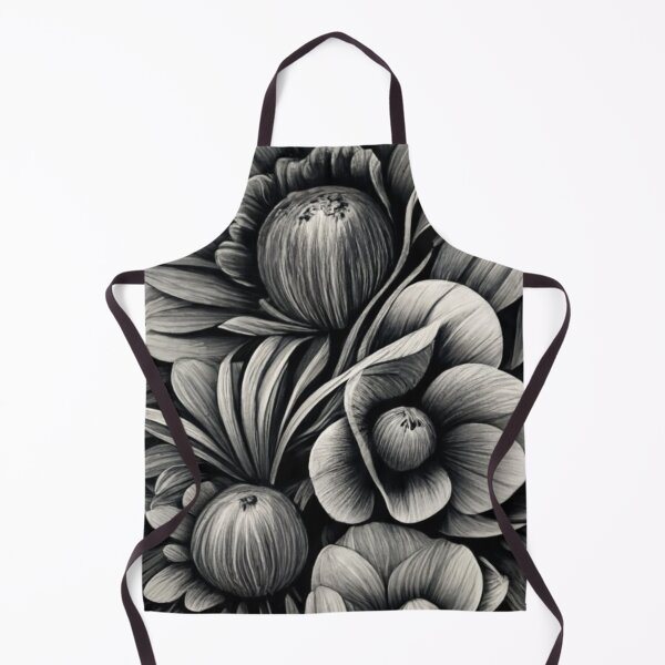 Item preview, logo flower, large picture, fabric, sketch, white, black, graffiti floral logo print on a t-shirt beautiful dress bedding socks simple flower floral print designed and sold by gulka8.