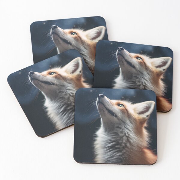 Item preview, Mystical Night Fox Art Picture designed and sold by Michele Lobgianizze.