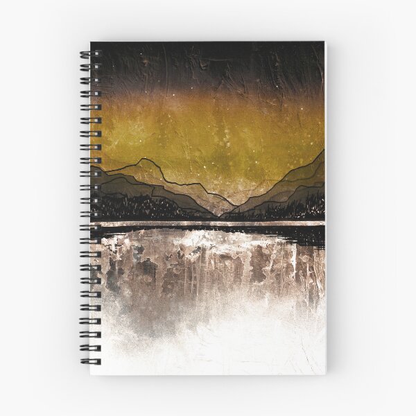 Item preview, Midnight Mountains 4 - Warm Rust Ochre Winter Landscape  designed and sold by EbiEmporium.