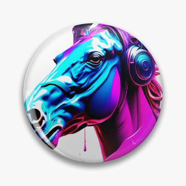 Item preview, Neon Dream Horse Headphones designed and sold by calibras.