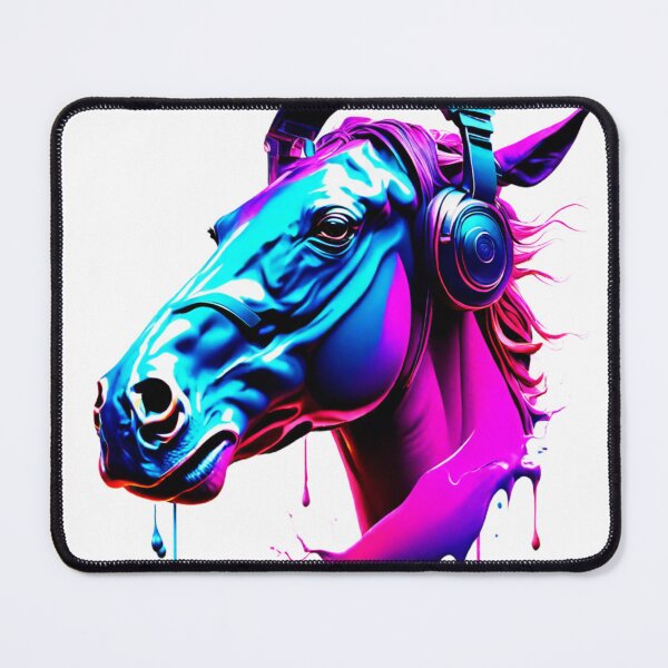 Item preview, Neon Dream Horse Headphones designed and sold by calibras.