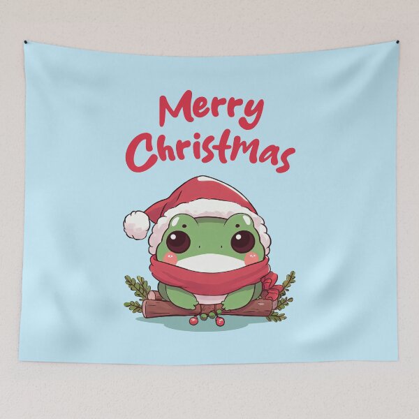 Item preview, Merry Christmas Cute Frog designed and sold by KAI-Studio.