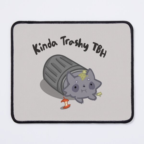Item preview, Fat raccoon in a garbage can-text1 designed and sold by FlowMinnow.