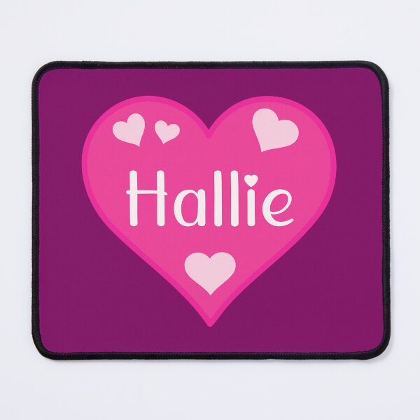 Item preview, Hallie Name Pink Heart designed and sold by Jeallan Designs.