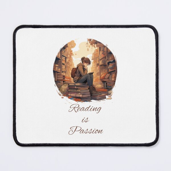 Item preview, Reading is Passion Bookworm Gift designed and sold by Samanthi007.
