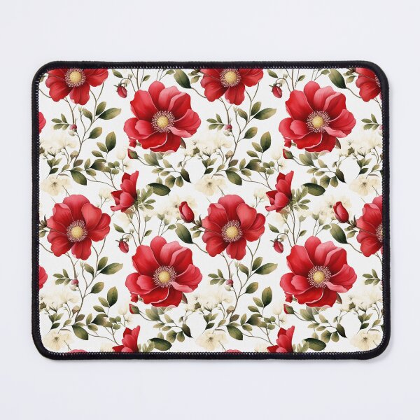 Item preview, Beautiful Red Wild Rose Seamless Pattern (Watercolor) V.4 designed and sold by CreatureHouse95.