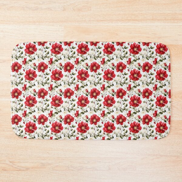 Item preview, Beautiful Red Wild Rose Seamless Pattern (Watercolor) V.4 designed and sold by CreatureHouse95.