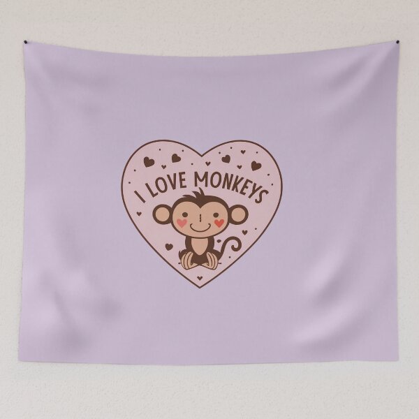 Item preview, I Love Monkeys designed and sold by Itsheartshop.
