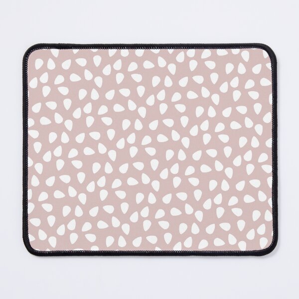 Item preview, Muted Pink White Teardrop Leaf-like Petal Seedpod Nature-Inspired Modern Aesthetic Pattern designed and sold by PenguinForests.