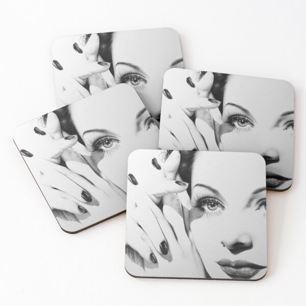 Item preview, Hedy Lamarr Minimal Portrait designed and sold by IleanaHunterArt.