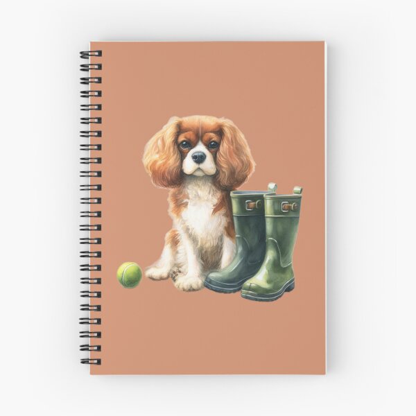 Item preview, Cavalier King Charles Spaniel Walkies Time designed and sold by barksandsqueaks.