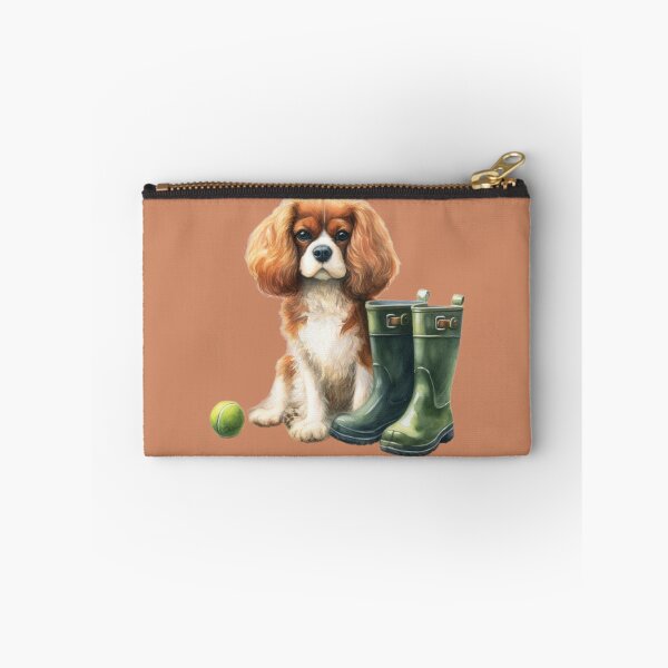 Item preview, Cavalier King Charles Spaniel Walkies Time designed and sold by barksandsqueaks.