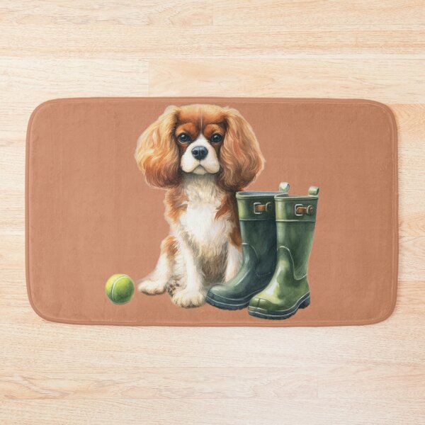 Item preview, Cavalier King Charles Spaniel Walkies Time designed and sold by barksandsqueaks.