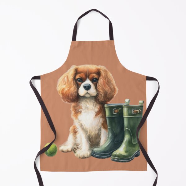 Item preview, Cavalier King Charles Spaniel Walkies Time designed and sold by barksandsqueaks.