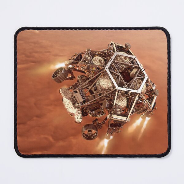 Item preview, STK204827S-The Perseverance rover firing up its descent stage engines as it nears the Martian surface. designed and sold by StocktrekImages.
