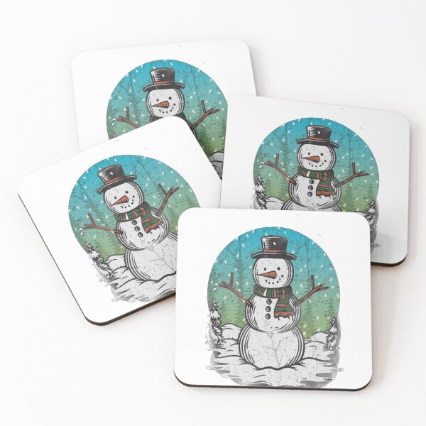 Item preview, Snowman  holiday fun palm trees designed and sold by unicornunicorn.