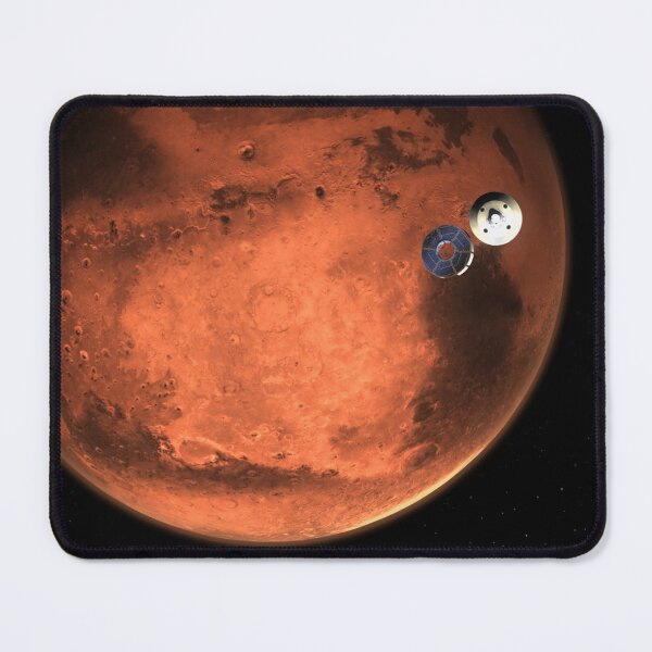 Item preview, STK204829S-The Perseverance rover casting off its cruise stage minutes before entering the Martian atmosphere. designed and sold by StocktrekImages.