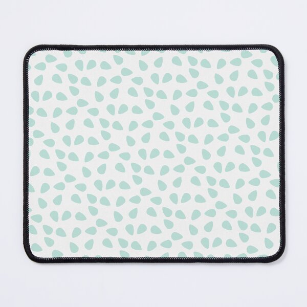 Item preview, Pale Mint Green White Leaves Petals Refreshing Tranquil Minimalist Scandinavian Natural Clean Pattern designed and sold by PenguinForests.