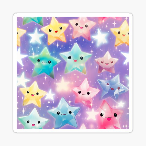 Mini Holographic Colored Star Stickers - 306pc