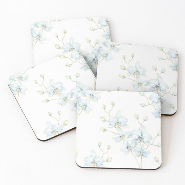 Item preview, Soft Blue Orchid Gold Contours designed and sold by IrinaIkar.