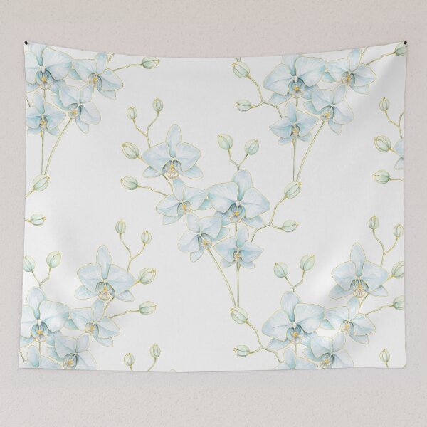 Item preview, Soft Blue Orchid Gold Contours designed and sold by IrinaIkar.