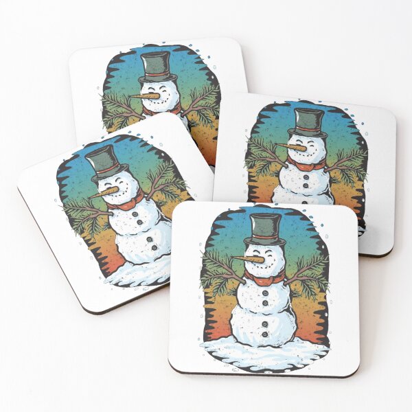 Item preview, Snowman  holiday fun palm trees designed and sold by unicornunicorn.