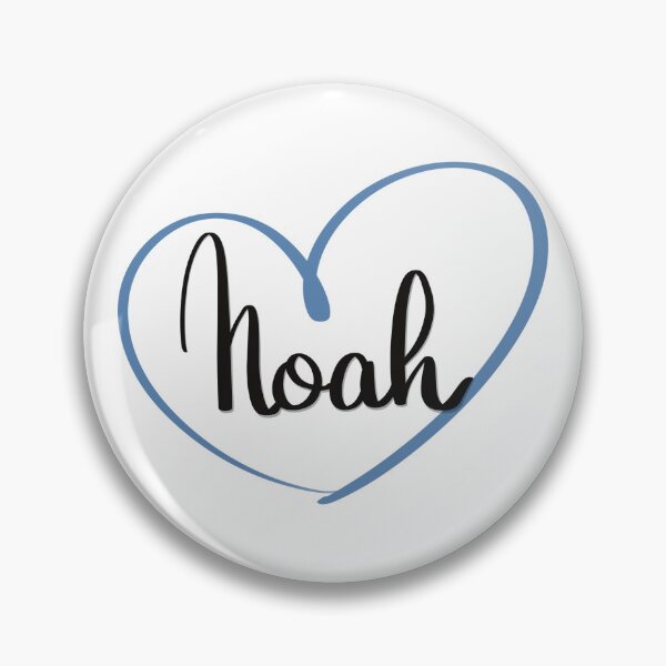 Item preview, Noah blue heart designed and sold by CreatiSabi.