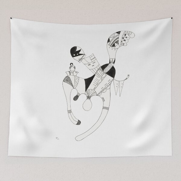 Item preview, HD. Drawing on une figure Flottante , by Wassily Kandinsky designed and sold by MINDTHECHERRY.