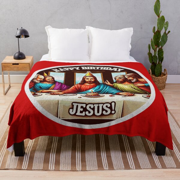 Item preview, Happy Birthday Jesus Disciples Last Supper Christmas designed and sold by plushism.