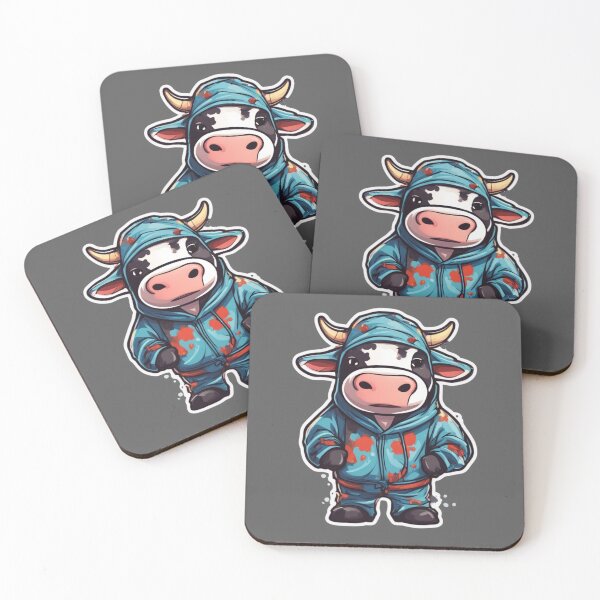 Item preview, cool hoodie cow, sticker designed and sold by Woodoartdesign.