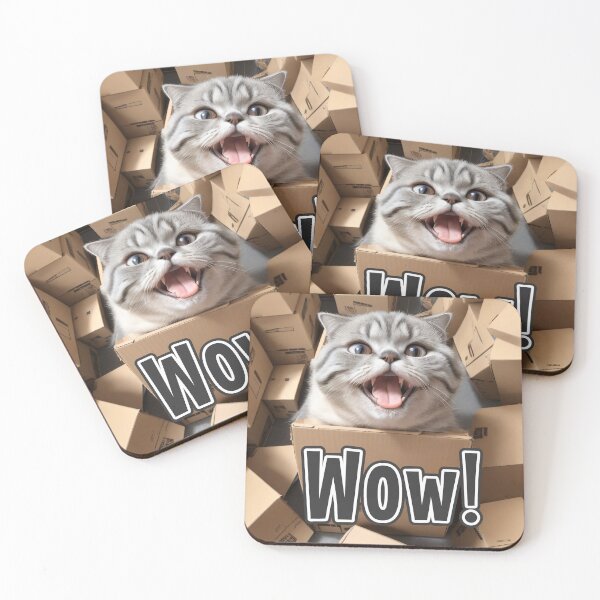 Item preview, AI-Generated Cat 01 "Wow" designed and sold by Cliff-Qi.