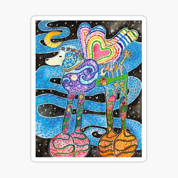 Poodle Fairy Dreamscape Sticker