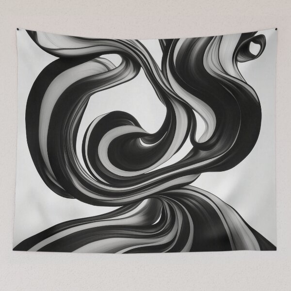 Item preview, black and white swirls designed and sold by MartaOlgaKlara.